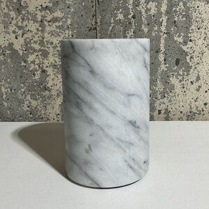 NWT Crate&Barrel White Marble Utensil Holder